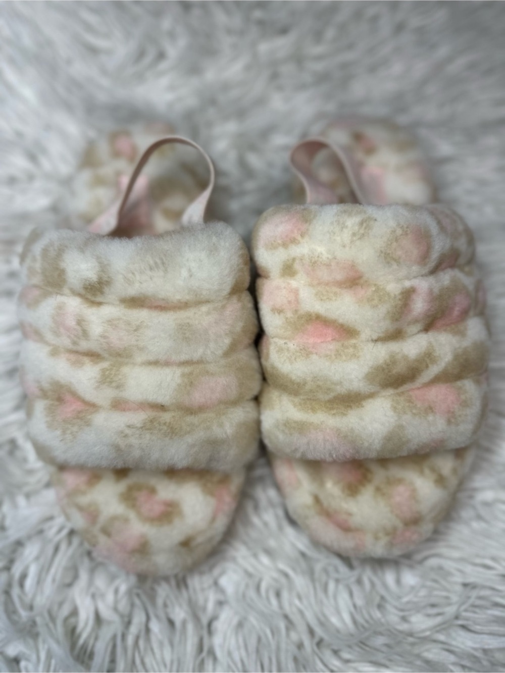 UGG Fluff Yeah Slide Floral Plush Slides